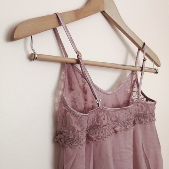 Victoria's Secret Lace Purple Flowy Lingerie Slip ￼ - Picture 11 of 12